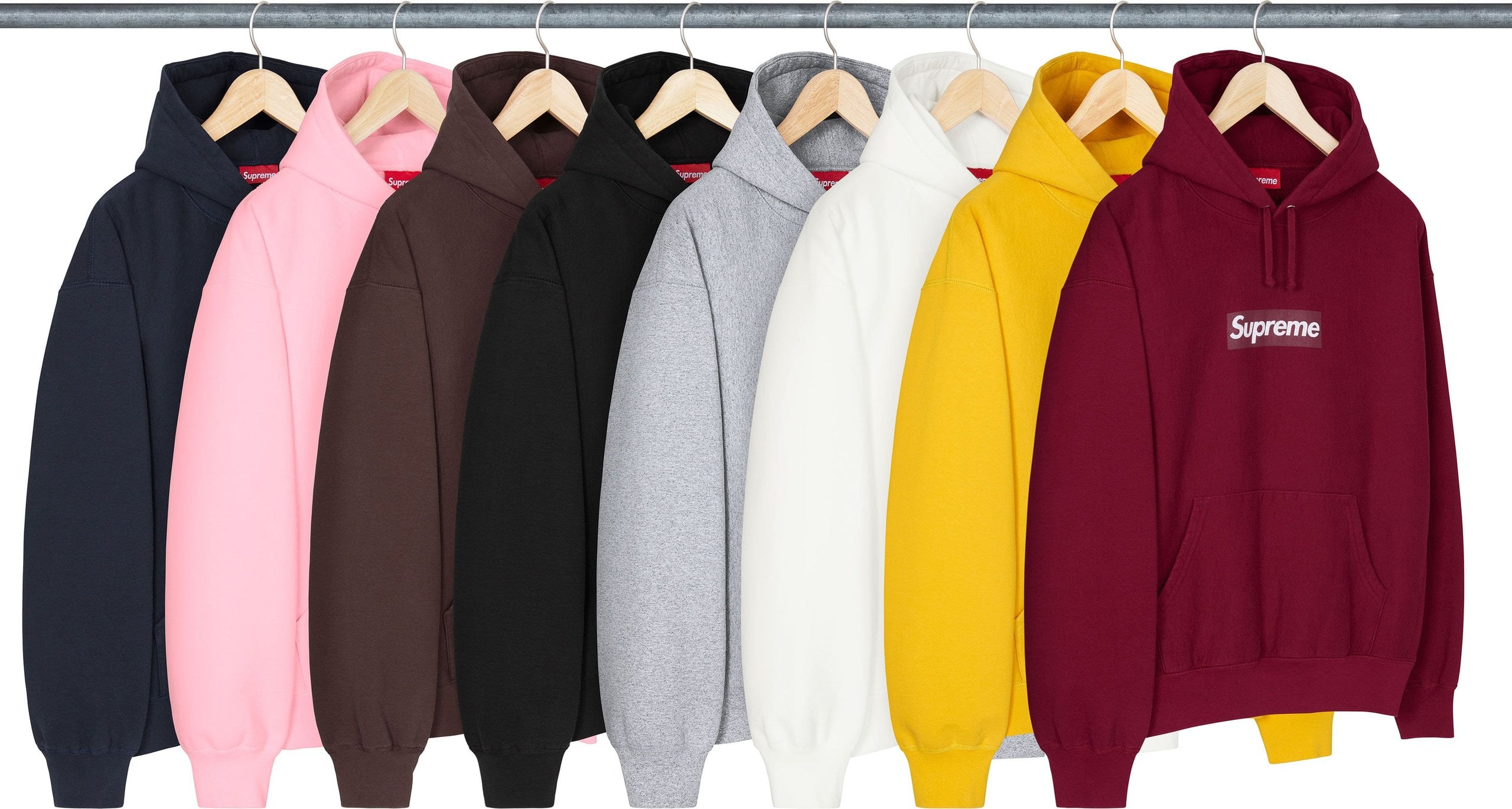 Washed Box Logo Hooded Sweatshirt
